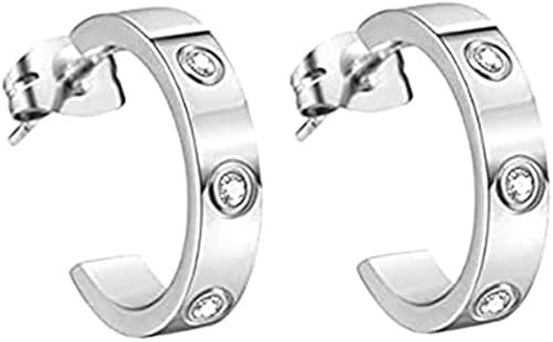 Earacupressure Magnetherapie Detoxi Ohrringe Magnetische Lymphdrainage Ohrringe für Damen Herren, Metall