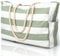 oscaurt Beach Bag, Large Beach Bags for Women, Waterproof Beach Tote Bags with Zip and Rope Handle, Summer Beach Bags Holiday Essentials Travel Bag Shopping Shoulder Handbags for Pool Gym Picnic