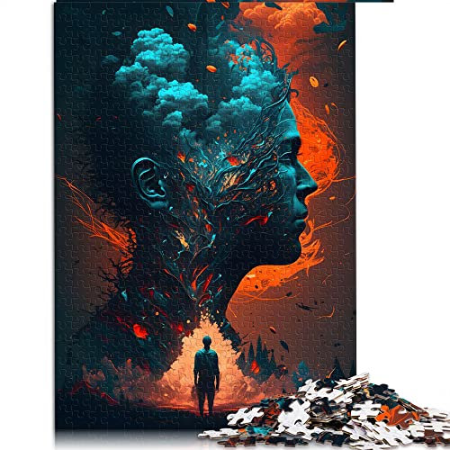 Puzzles 1000 Teile Blowind Mind Puzzles für Papppuzzles für Familienspaß und Spieleabend (Größe 26 x 38 cm)