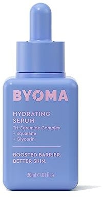 BYOMA Hydrating Serum (30ml) Moisturising Face Serum with Squalane and Ceramides for Glowing, Dewy Skin - Deep Hydration and Barrier Support