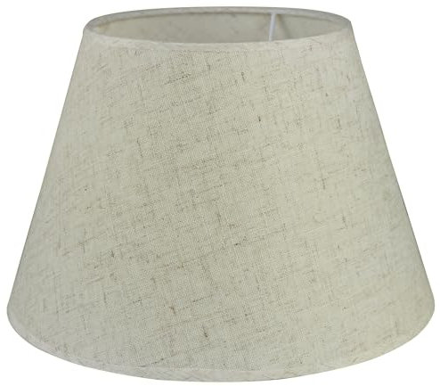 Sinta 30cm/12 Lampenschirme Stoff Moderne Ersatz Lichtschirm Lampenschrim E14/E27 Ersatzschirm klein für Kerze Kristall Kronleuchter Candle Light Wand Licht Tischleuchte,Linen