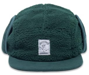 Nordicbuddies Snufkin Moomin Fleece Cap with Ear Warmers Adult, Green, One Size