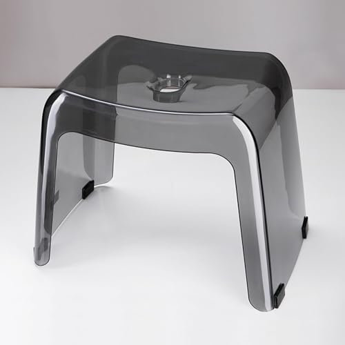 PEixen Transparente Badezimmerhocker, Transparente Acryl-dusche-Hocker Fußhocker Mit Rutschfesten Füßen Duschhocker Fußhocker Für Küche Schlafzimmer Und Wohnzimmer,2