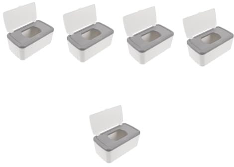 PRETYZOOM Boîte À Mouchoirs Vintage 5 Pièces pour Salle De Bain Rangement De Serviettes Couvercle De Boîte À Mouchoirs