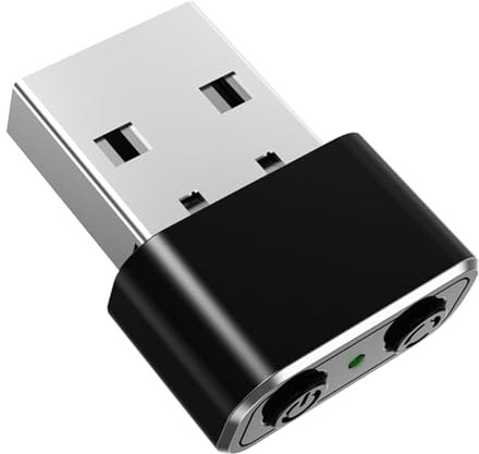 Mouse Jigler Device, Undetectable Usb Port Mouse Shaker, Usb Mouse Wiggler with 2 Modes, Adjustable Mouse Movement Simulator, Automatic Mouse Mover Jiggler Suitable for Computer Systems Meetings