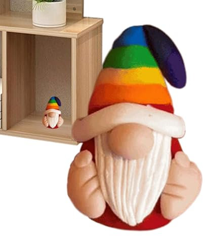 Zwergen-Schlüsselanhänger – bunte Zwerge aus Kunstharz, Miniatur-Zwerge aus Kunstharz für Veranden, Rasen, Gärten, Innenhöfe und Balkone