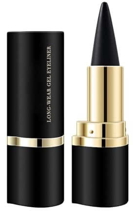 Euyehn Schwarzer Eyeliner-Stift, Langlebiger Gel-Eyeliner, Wasserfest, Wasserfester Und Wischfester Schwarzer Eyeliner-Gel-Stift Zum Kreieren Verschiedener Eyeliner-Looks