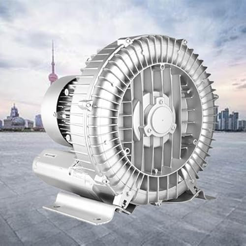 Pompa a gas rigenerativa a vortice 110 V 50 Hz pompa per vuoto industriale monofase a basso rumore ad alta pressione per soffiaggio o aspirazione 0,47 HP 0,5 HP 0,74 HP 1,01 HP 1,49 CV (370 W/0,5 HP)