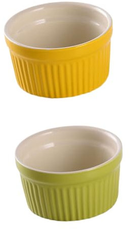 SEWOART Keramikschale Runde Form Puddingschale Dessertschale Keramik-backschale Mit Schlichtem Stil Küche Suppentopf