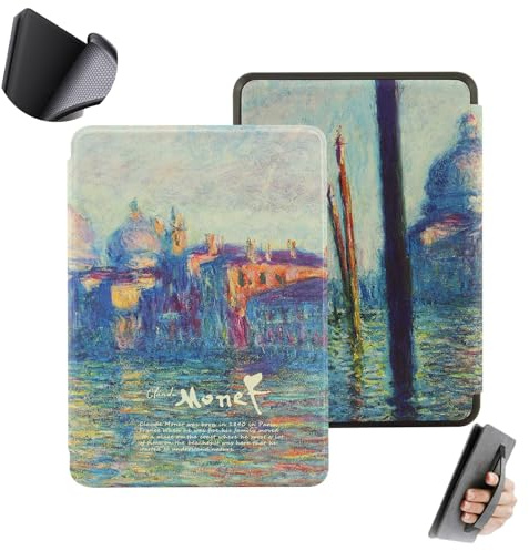GUKSRASO Case for 6.8 Kindle Paperwhite 11th Gen/Signature Edition (Model: M2L3EK/M2L4EK) - with Intelligent Auto Sleep/Wake, Hand Strap