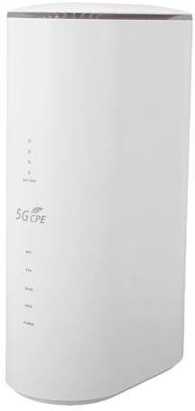 Elprico 5G CPE Router, Dual Band WiFi 6 Mobile Router with SIM Card Slot and 8 High Gain Antennas for Home Office RV Travel (UK Plug)