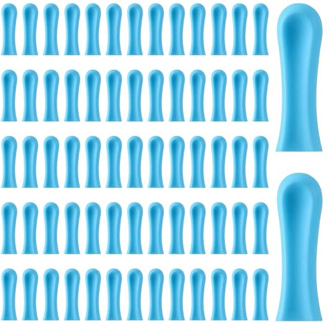 90 Pieces Ear Cleaner Replacement Heads, Ear Wax Removal Replacement Tips for Ear Camera, Silicone Soft Cleaner Tips Ear Spoon Accessories Set for Wet/Dry Wax Cleaning