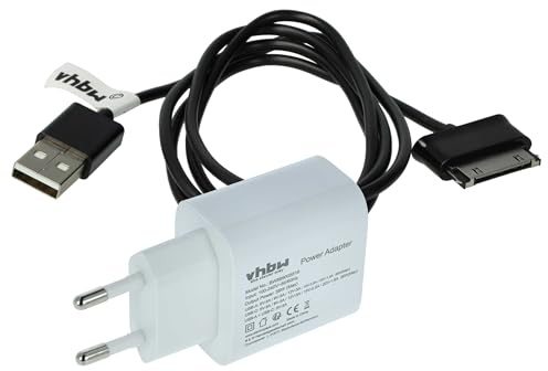 vhbw Kit de Charge 2 pcs Compatible avec Apple iPad Pro, Mini, 2020, 11 Pro, 2019, 2018-1x Alimentation, 1x câble USB-A
