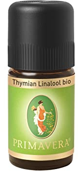 PRIMAVERA Ätherisches Öl Thymian Linalool bio 5 ml - Aromaöl, Duftöl, Aromatherapie - kräftigend, aktivierend, anregend - vegan