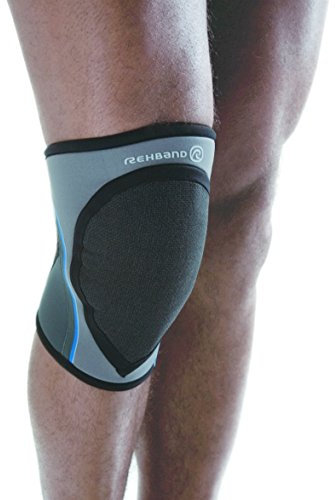 Rehband Handball - Protección de Rodilla de Balonmano para Hombre, tamaño S, Color Gris