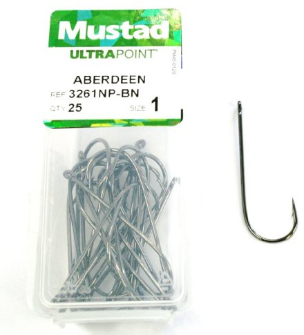 Mustad Aberdeen 3261NP-BN Size 1 Qty-25