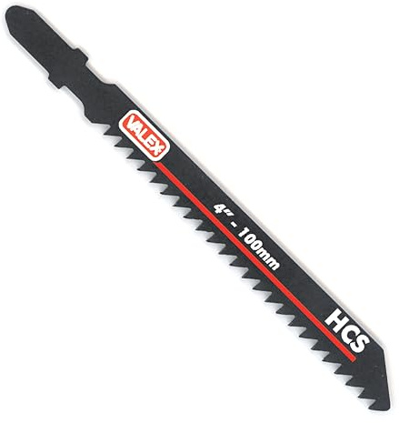Valex Lama Stradata Taglio Legno, 8 Denti/Pollice, 100mm Lunghezza, Confezioni da 5