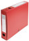 Exacompta 59635E 10er Pack Sammelbox OPAK 60mm mit Druckknopf aus blickdichtem Kunststoff für DIN A4 Archivbox Heftbox Zeichenbox Sammelmappe rot