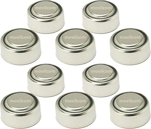 Kingcell Lot de 10 piles bouton LR621 alcaline lithium pour calculatrice, montre 1,5 V