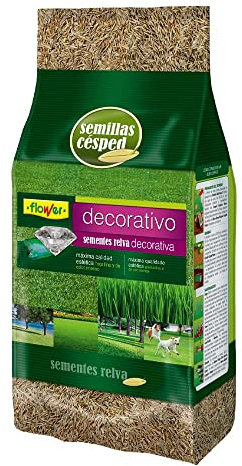 Flower - Semilla Césped Decorativa de Máxima Calidad | para 35 m2 | Coloración y Aspecto Uniforme | Ideal para Céspedes Campos de Deporte, 20.4x7.5x31 cm, Semilla