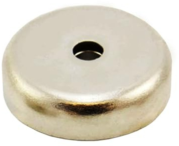 N42 Neodymium Pot Magnet for Arts, Crafts, Model Making, DIY, Hobbies, Office, and Home - 32mm dia x 8mm thick x 5mm c/sink - 44kg Pull