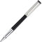 Waldmann Rollerball Edelfeder, Tintenroller Lack Schwarz, echt Silber