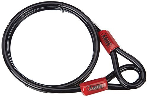 ABUS Schlaufenkabel Cobra 12 - Stahlseil mit Kunststoff ummantelt - Sicherung für Fahrrad- und Motorrad-Zubehör - 1,8 Meter lang, 12 mm stark