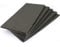 Hettich Grande taglio EVA adesivi (1 x 5 pezzi) Pattini in feltri mobili pads 49522 Sedia scorrevole antiscivolo protezione mobili foglio di gomma autoadesivo 200 x 100 mm nero