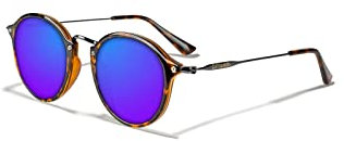 D.Franklin Lunettes de Soleil Homme FemmeRoller TR90 Bleu (Carey)