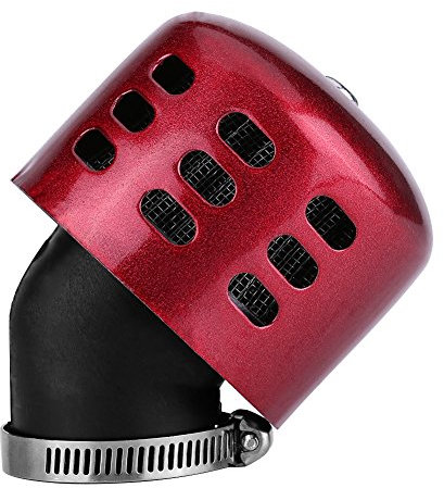 Filtro dell'aria, set di filtri per induzione della presa d'aria modificata da 35 mm Adatto per moto da 100-150 cc(Rosso)