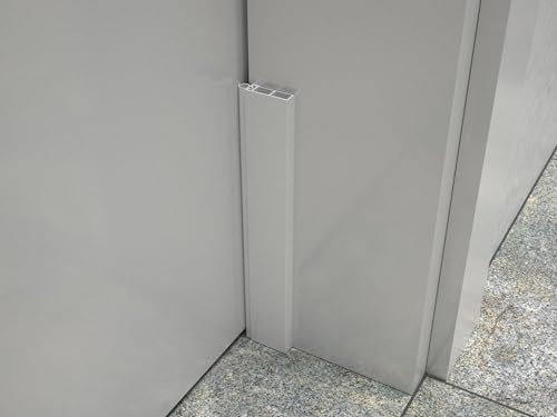 ALUMAT Clevere Dreiseitige Türdichtung selbstklebend - Türdichtung mit Silikon - Zugluftstopper für Türen - Windstopper Tür - Türleiste
