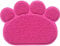 Cat Litter Mat Non-slip Pet Paw Shape Mat Pet Dog Cat Puppy Kitten Dish Bowl Food Water Placemat Mat 30 * 40cm (Pink)
