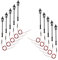 Sharplace 10 x Beleuchtung Modellbau, 1:100 Modellbau Beleuchtung, Strassenlaternen Modellbau H0, Modellbau Led Lampen, Mini Garten Dekoration Set - Warmer LED-Einzelkopf