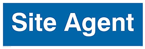 L31 Lot de 5 panneaux d'agent de chantier 300 x 100 mm