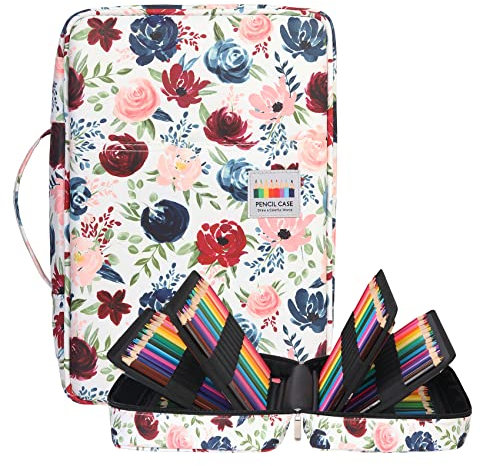 BOMKEE Federmäppchen Große, 304 Schlitze Etui Stifte Schule Federmappe Federtasche Maeppchen Mäppchen Große Kapazität Stifthalter Slot Organizer Tasche für Aquarellstifte, Marker, Gelstifte