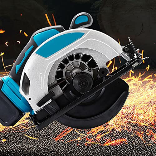 Akku Handkreissäge Kabellos Kreissäge Kompatibel mit Makita Lithium Batterie, Ø185mm, 1380W, Leerlaufdrehzahl 4500RPM