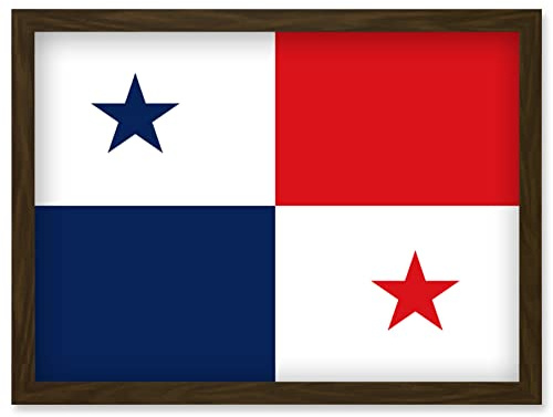Artery8 Panama National Flag Patriotic Vexillology World Flags Country Region Poster Artwork Framed Wall Art Print A4