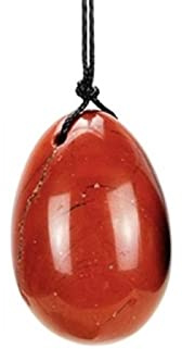 Natural jaspe rojo uni huevo kegel ejercitador cristal jade huevo