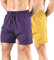 Gaglg Pantaloncini da corsa da uomo 5 pollici Confezione da 2 pantaloncini da ginnastica ad asciugatura rapida con tasche con cerniera, Giallo/viola., M