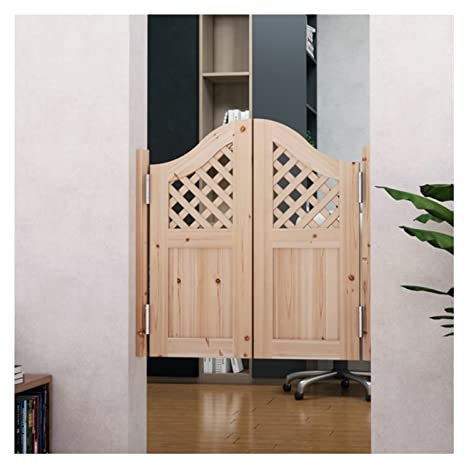XLIHAWY Portes Battantes De Café, Portes De Bar en Bois pour Saloon, Western Style Pub Solid Wood Cafe Doors, Portes Battantes Western avec Charnières (Couleur : B, Taille : 110x90cm)