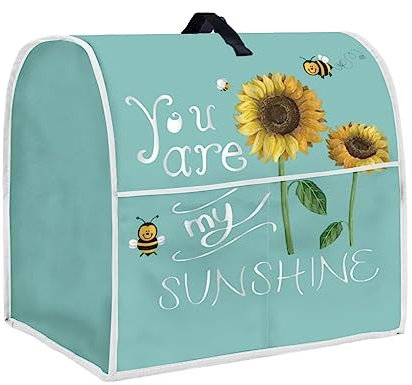 chaqlin Sunshine Housse de protection lavable avec poche pour mixeur sur socle Motif tournesol