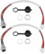 The Lord of the Tools 2 Ensembles de 3 Broches 4 Fils Port de Chargement pour Hoverboard Automatique Scooter Électrique à Équilibrage Accessoires de Remplacement Longueur de Fil de 22cm