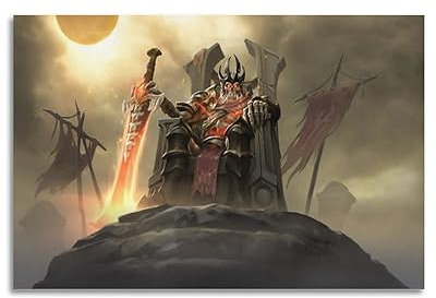 VZRSQZK Spiel Dota 2 Wraith Emperor Poster, dekoratives Gemälde, Leinwand, Wandposter und Kunstdruck, modernes Familienschlafzimmer-Dekor-Poster, 20 x 30 cm