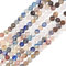 Beebeecraft 2 Strang 240 Stück Steinperlen 3 mm Natürliche Gemischte Edelsteinperlen Stränge Rund Facettiert Mikroschliff Lose Distanzperlen Charms Für DIY Schmuckherstellung Bastelbedarf