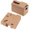 5 Mini-Umzugskartons, 8 x 4,4 x 5 cm große Verpackungsbox, Puppenhausmodell, tragbare Pappschachtel, Miniaturzubehör für Spiele, Sammlung, Umzug (braun)