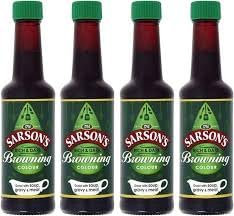 Sarson's Gravy Browning 150ml(Pack of 4) | Rich & Dark | Perfact For Soup,Gravy & Meat | Authentic Flavor Enhancer | Ideal for roast dinners, stews, casseroles