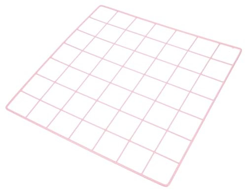 ABOOFAN Soporte para Colgar Estante De Rejilla para Fotos De Pared Rejilla En La Pared Panel De Rejilla para Colgar En La Pared Estante para Colgar Cuadros Malla Rosa Planchar Acortar