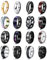 FIOROYAL 16 Stück Ringe Herren 𝐄𝐝𝐞𝐥𝐬𝐭𝐚𝐡𝐥 Herren Ring Schwarz Coole Ketten Fidget Spinner Ring Set Flaschenöffner Ringe Hochzeit Versprechen Ring für Männer Damen Größe 55
