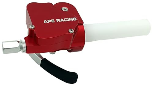 APE RACING Gasgriff Dual Gasser Daumen- oder Drehfunktion für ATVs Dirt Bikes (rot)