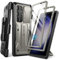 Tongate for Samsung Galaxy S23 Ultra Case, [Bulit-in Slide Camera Cover & Screen Protector] [2 Front Frame] Military Grade Shockproof S23 Ultra Phone Case with Kickstand & Belt-Clip 6.8, TiGray